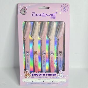 THE CRÈME SHOP Dermaplane Razor Smooth Finish Rainbow Bunny Logo Pack Of 5 NEW